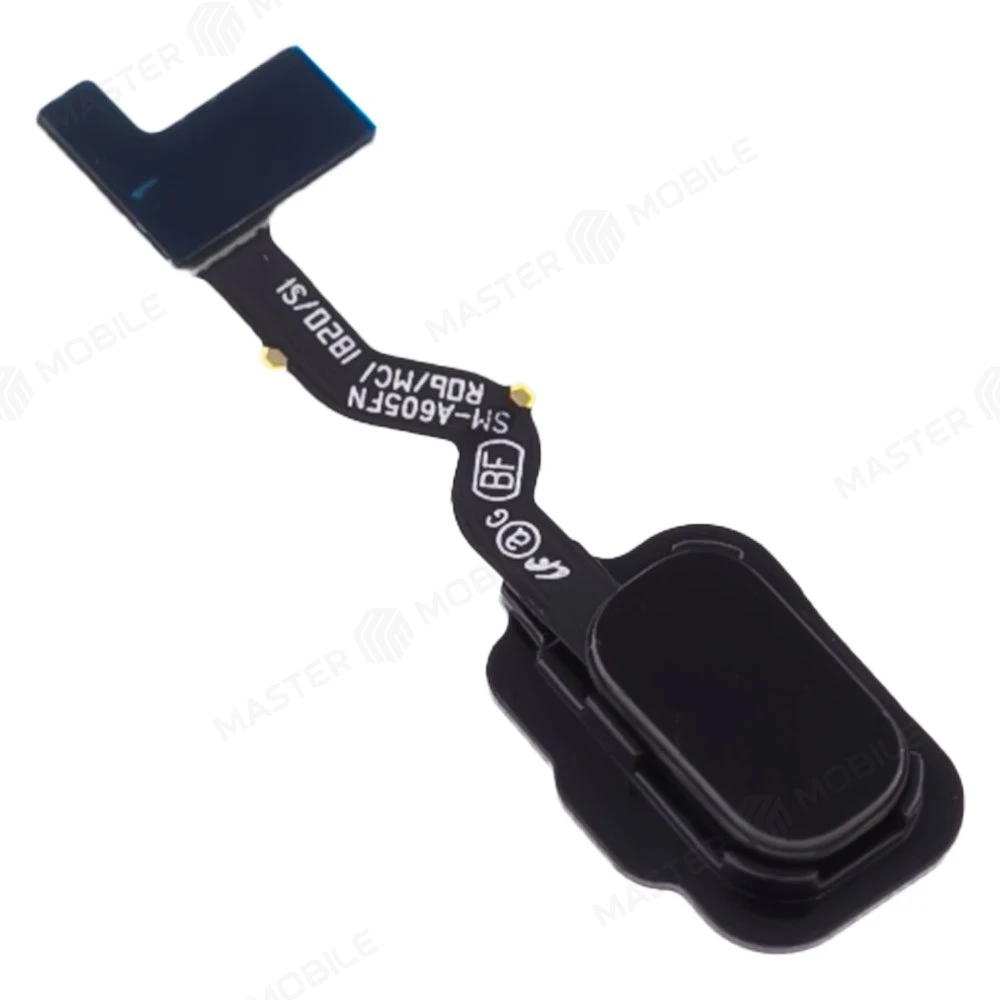 Шлейф для Samsung A600 Galaxy A6 (2018) / A605 Galaxy A6+ (2018) / J600 Galaxy J6 (2018) с комп. + сканер отпечатка пальца (черный)  фото №3