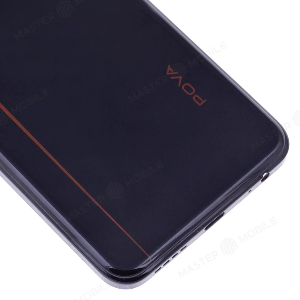 Задняя крышка для Tecno Pova Neo 2 (LG6n) (черный) (в сборе со стеклом камеры) фото №4