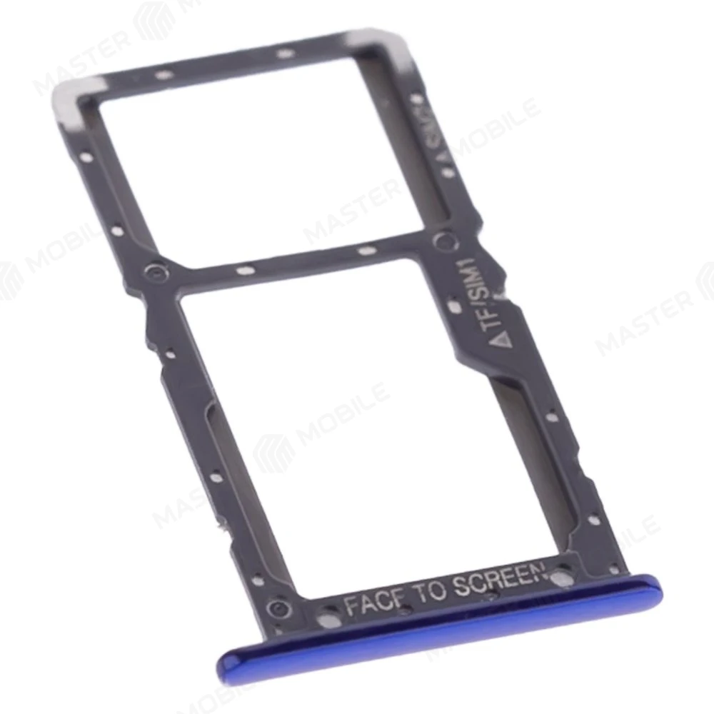 Держатель сим-карты для Xiaomi Pocophone F1 (M1805E10A) (синий)  фото №3