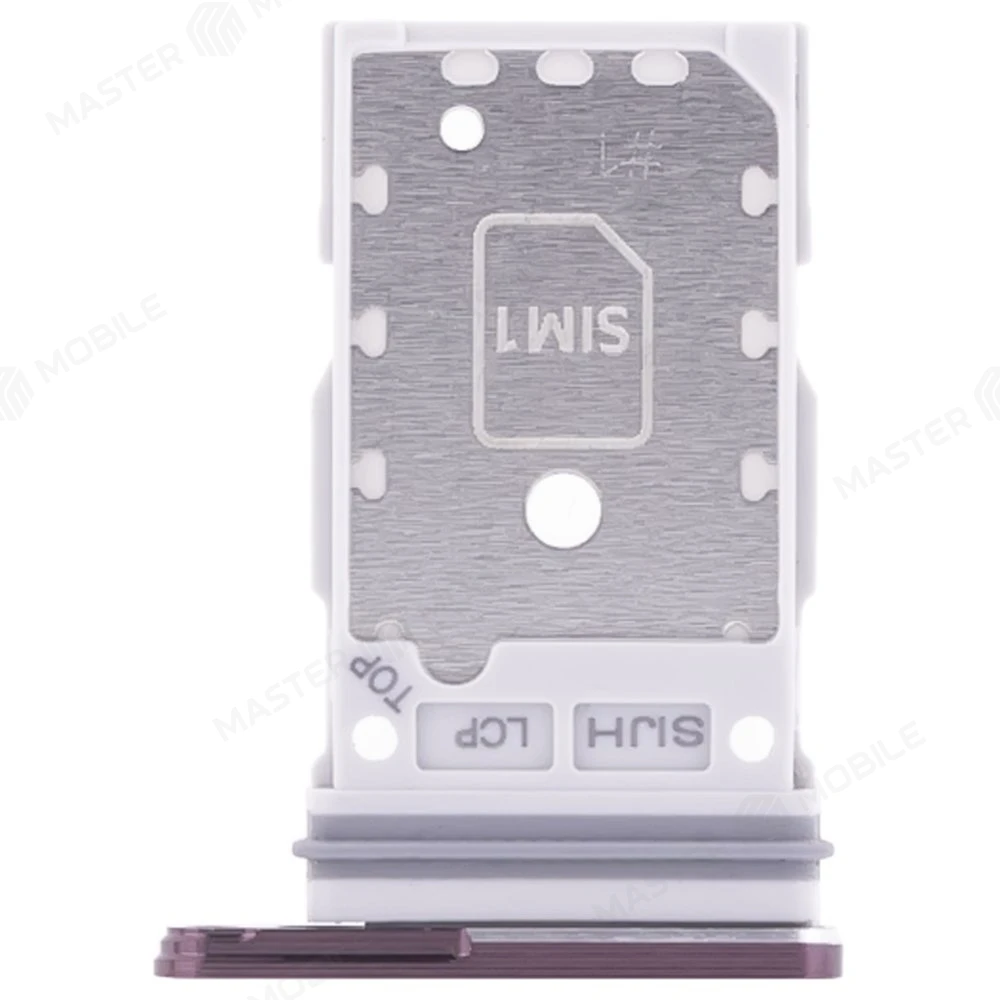 Держатель сим-карты для Samsung S908 Galaxy S22 Ultra (бордовый) фото №1