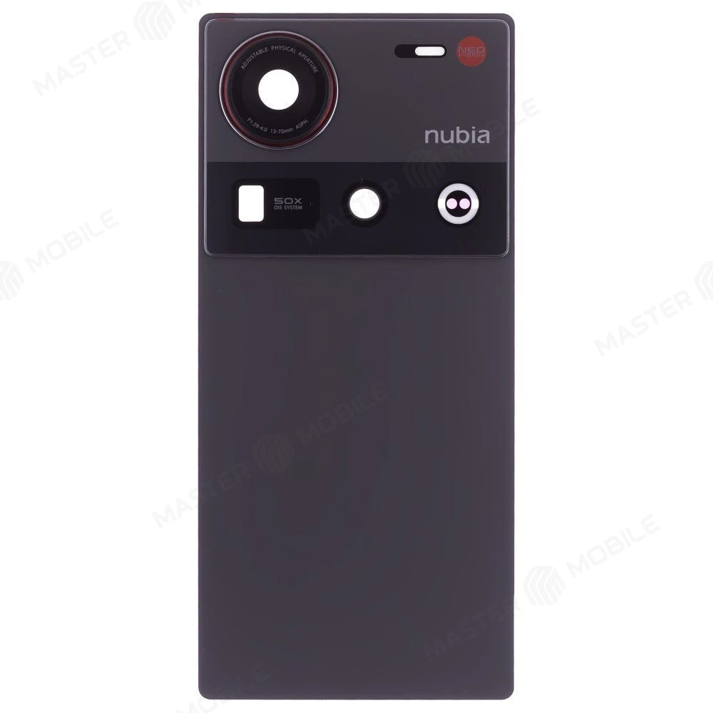Задняя крышка для ZTE Nubia Z70 Ultra (NX733J/NX736J) (черный) (в сборе со стеклом камеры)  фото №1
