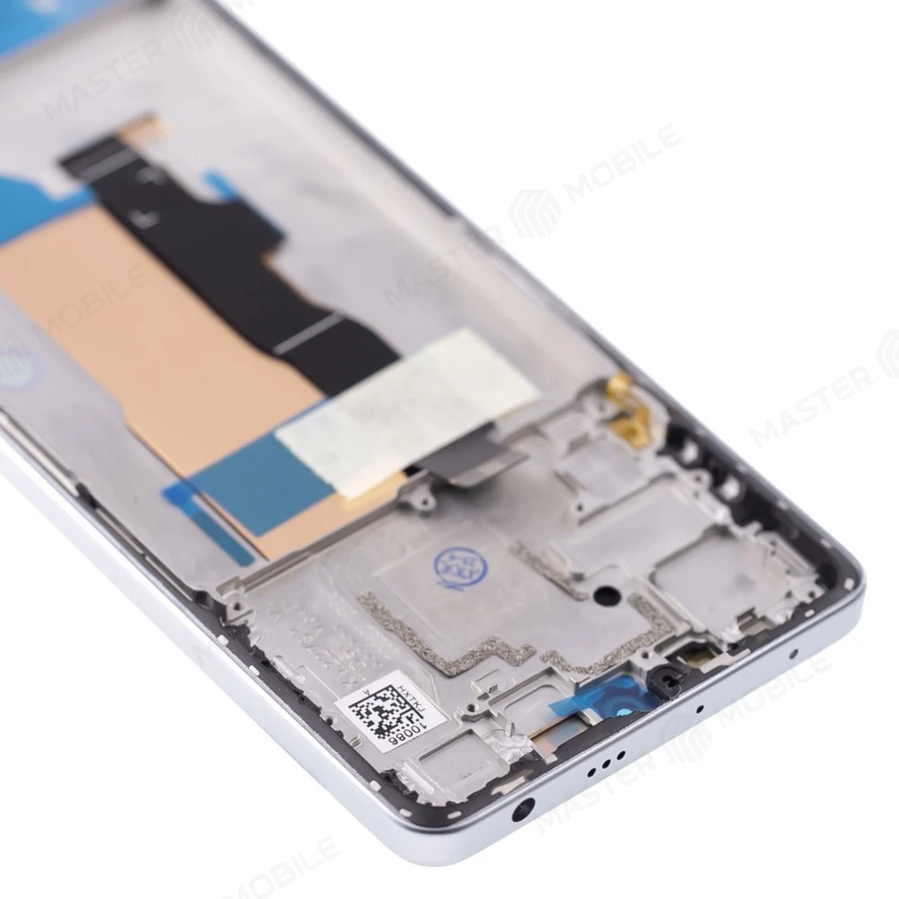 Дисплей для Xiaomi Poco F5 (23049PCD8G) / Redmi Note 12 Turbo (23049RAD8C) + тачскрин (серебристый) (в рамке) (ORIG100) (SP) фото №3