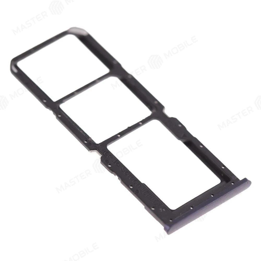 Держатель сим-карты для OPPO A16 (CPH2269) (черный) фото №3