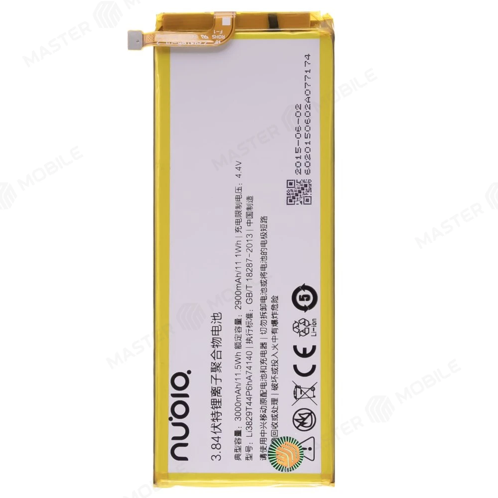 Аккумулятор для ZTE Nubia Z9 Mini / Nubia Z9 Max / Nubia Z9 Plus (Li3829T44P6hA74140)  фото №1