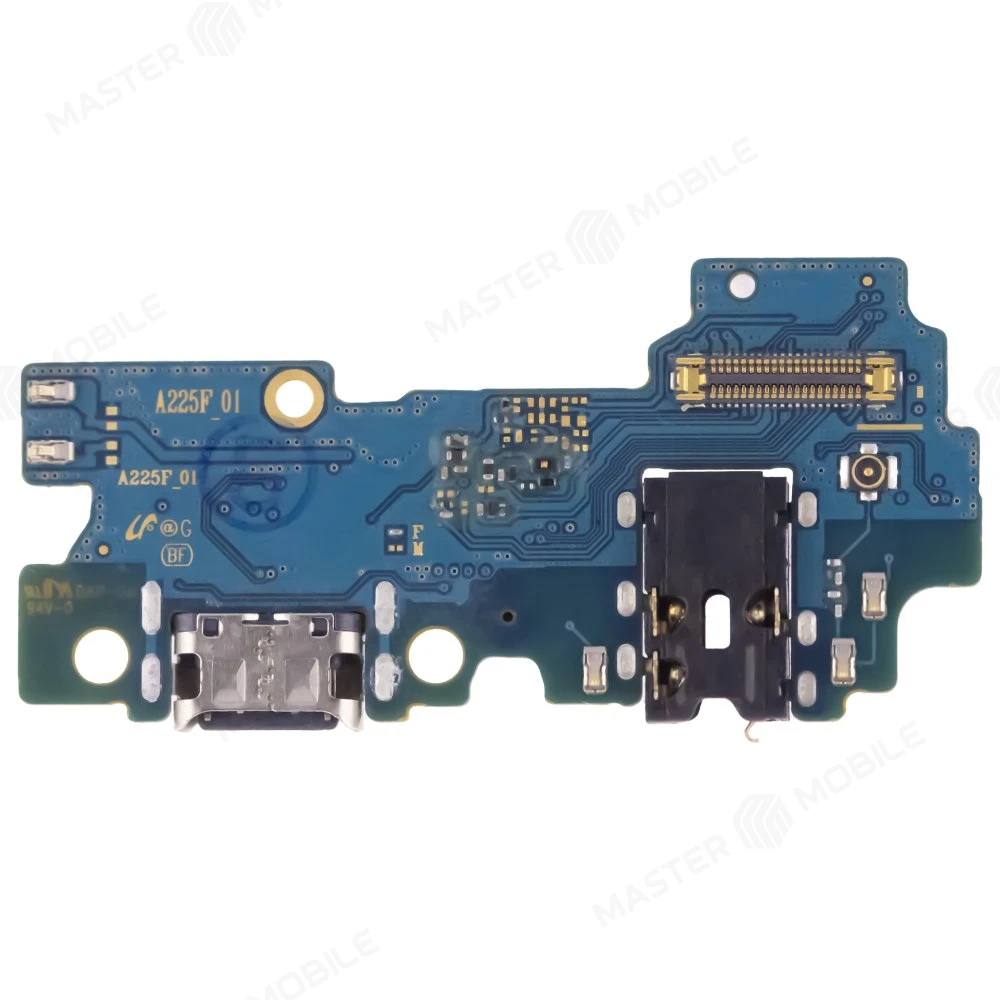 Нижняя плата для Samsung A225 Galaxy A22 с комп. + разъем зарядки + разъем гарнитуры + микрофон (ORIG100) фото №1