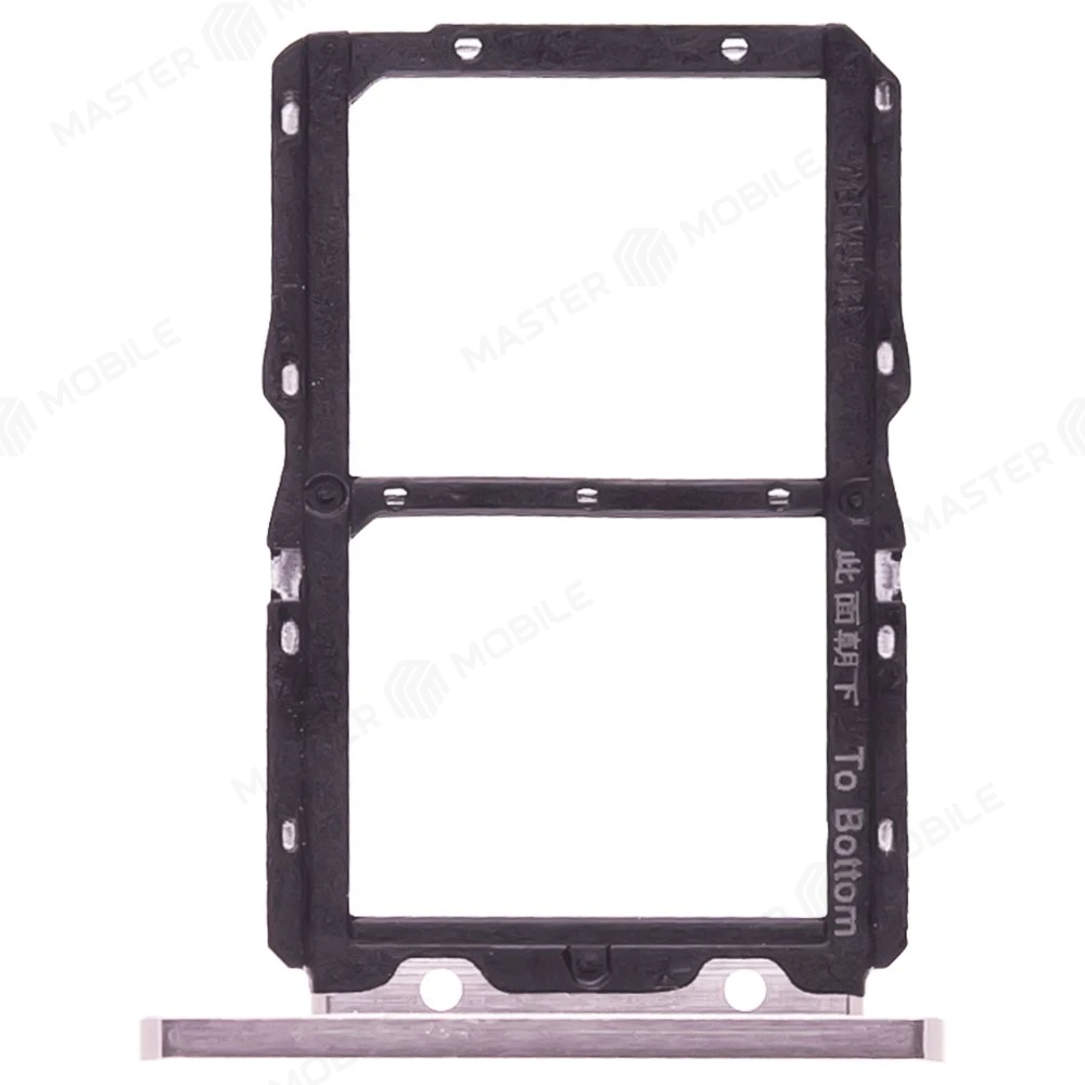 Держатель сим-карты для Huawei Honor 20 (YAL-L21) / Nova 5T (YALE-L61A) (серебристый) фото №2