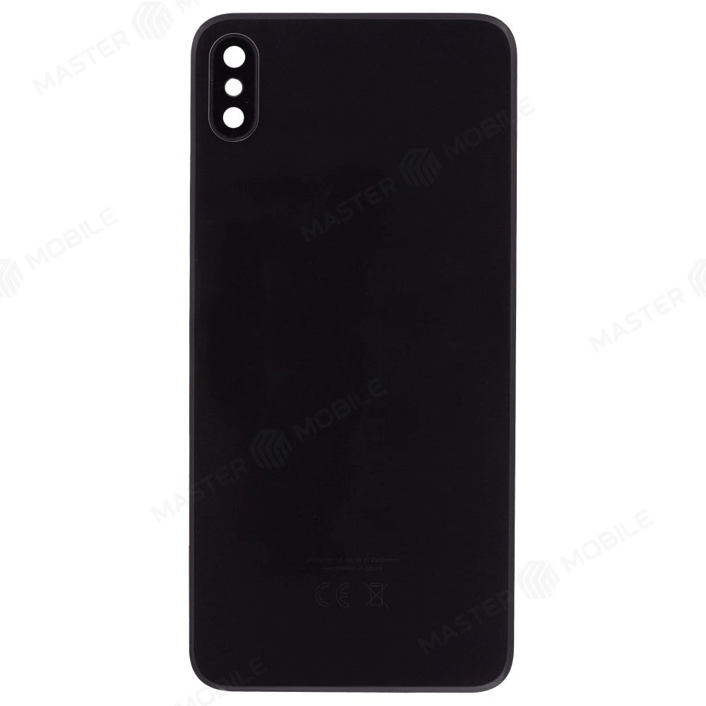 Задняя крышка для Apple iPhone Xs Max (серый) (в сборе со стеклом камеры) (Premium) фото №1