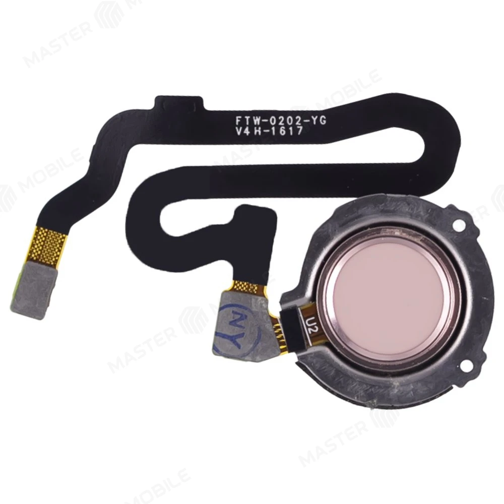 Шлейф для Huawei Honor 8 (FRD-L09) с комп. + сканер отпечатка пальца (розовый)  фото №1