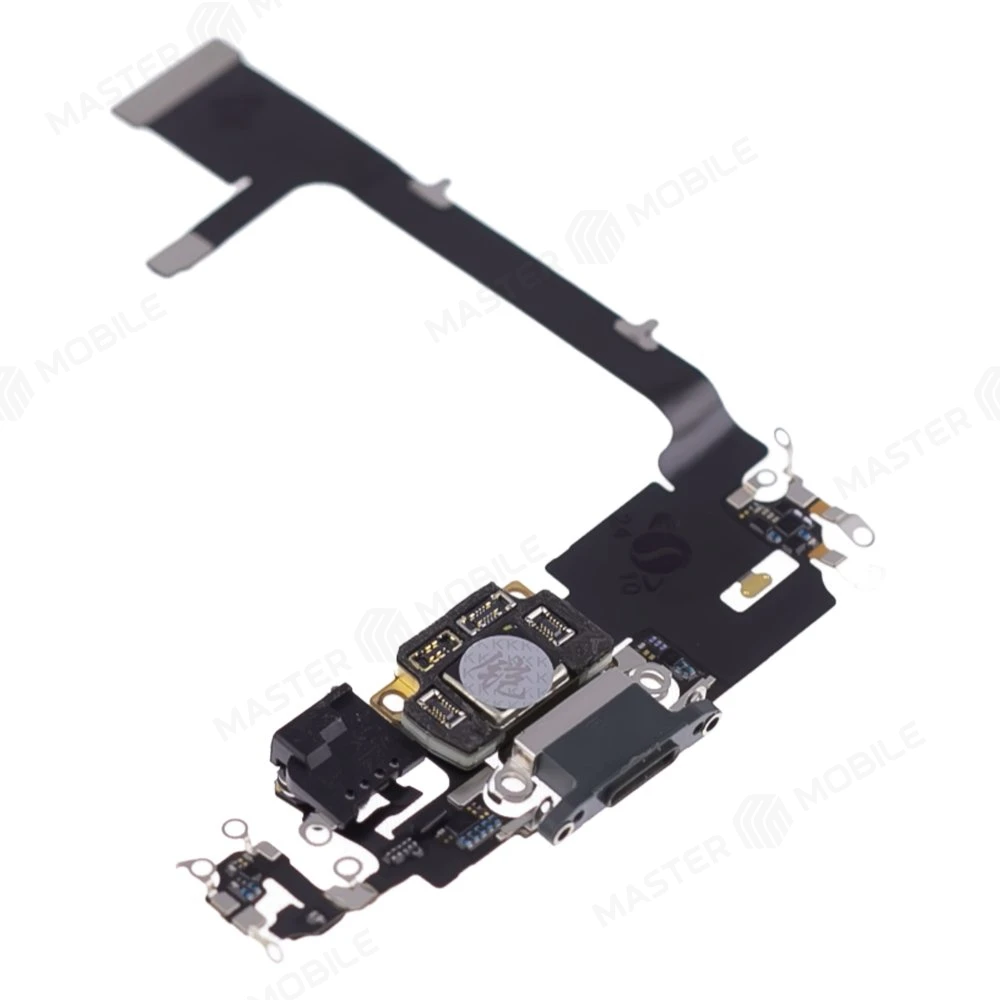 Шлейф для Apple iPhone 11 Pro с комп. + разъем зарядки + микрофон (зеленый) (ORIG100) фото №3