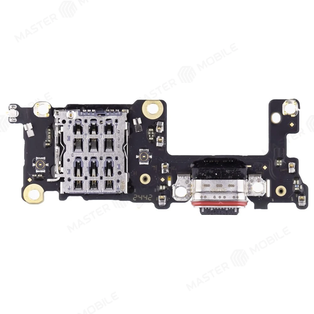 Нижняя плата для OnePlus 13 (CPH2653) с комп. + разъем зарядки + микрофон + разъем SIM (ORIG100) фото №2