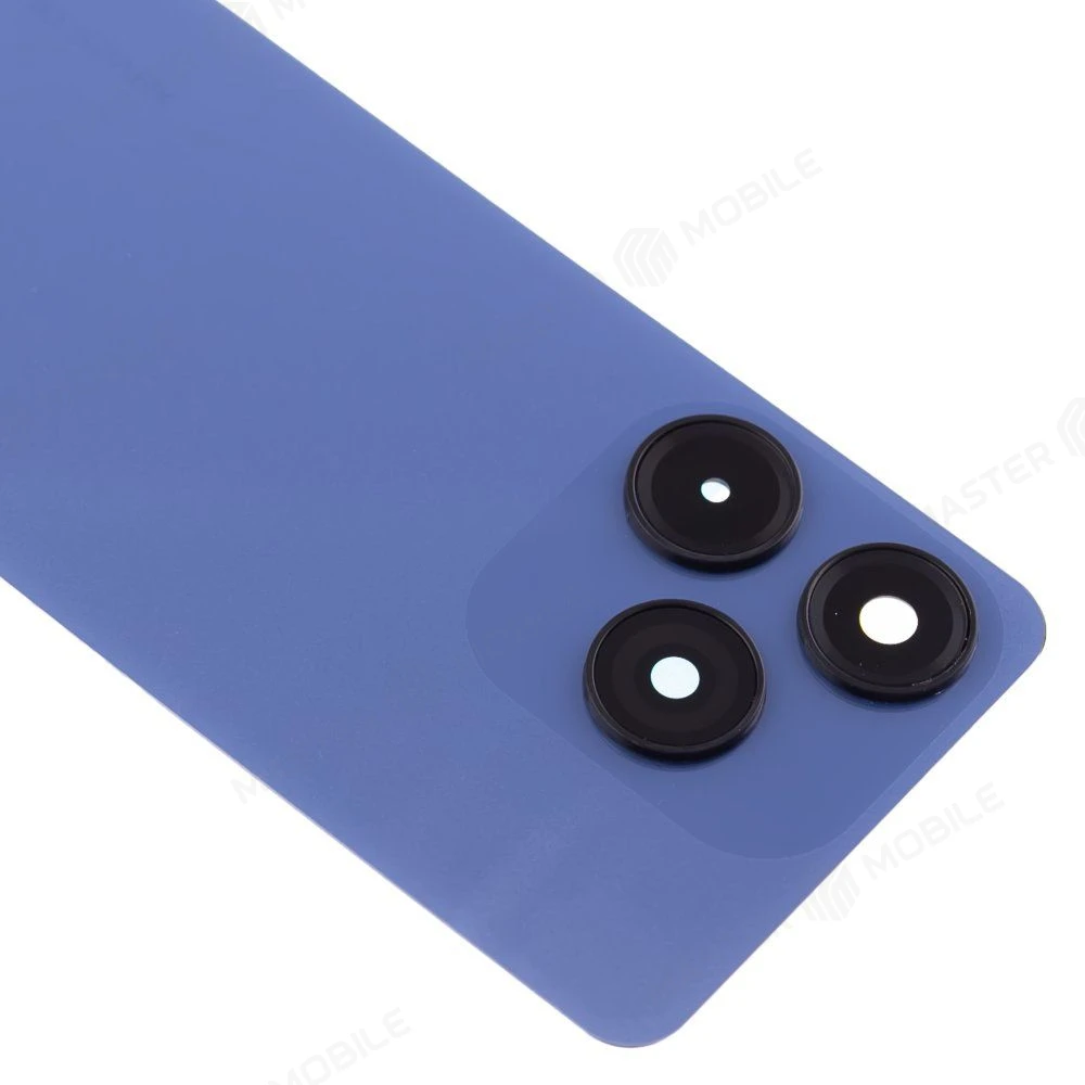 Задняя крышка для Tecno Spark 10 (KI5q) (синий) (в сборе со стеклом камеры) фото №3