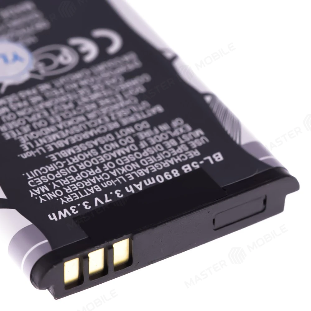 Аккумулятор для Nokia N80 / 5300 XpressMusic / N90 и др. (BL-5B)  фото №3