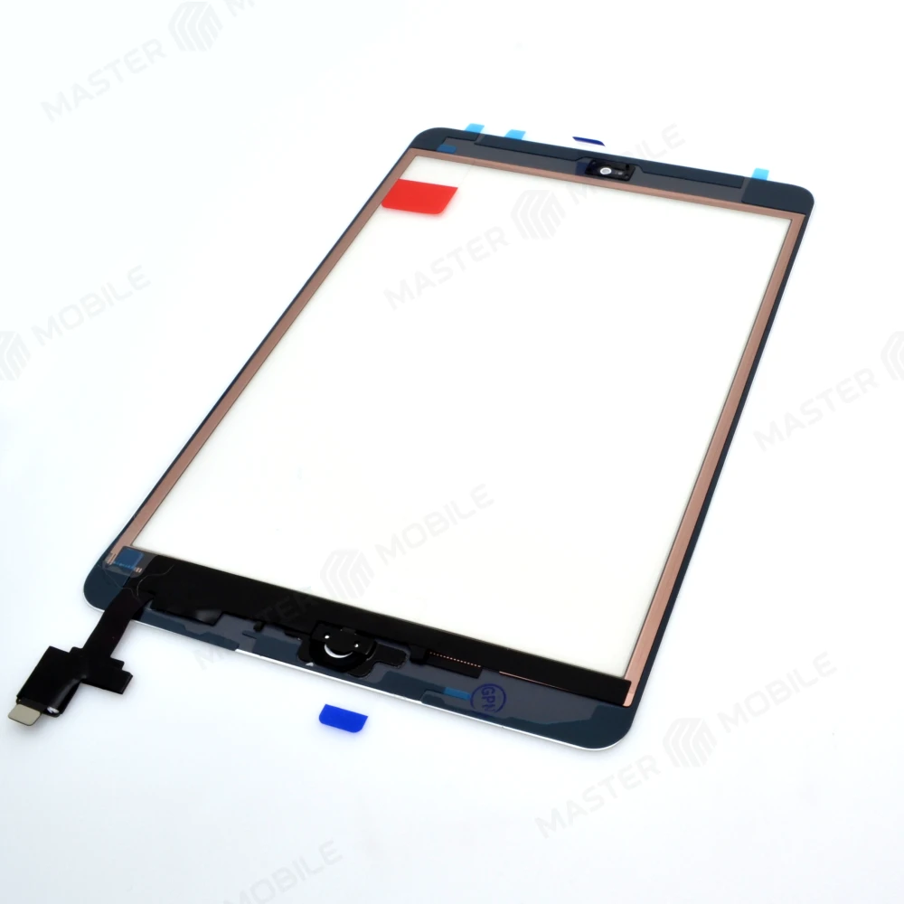 Тачскрин для Apple iPad mini (A1432/A1454/A1455) / iPad mini 2 (A1489/A1490/A1491) + кнопка Home + коннектор (белый) (Premium) фото №2