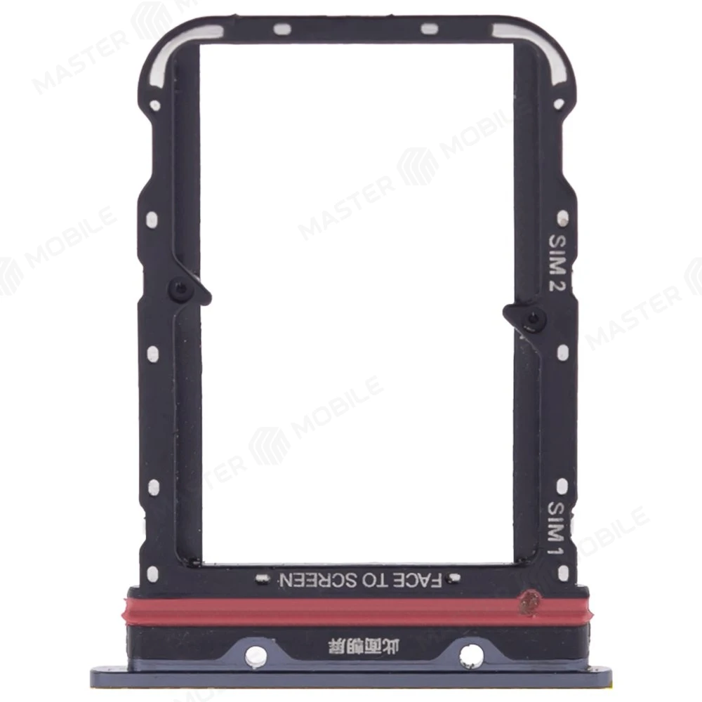 Держатель сим-карты для Xiaomi Mi Note 10 (M1910F4G) / Mi Note 10 Lite (M2002F4LG) / Mi Note 10 Pro (M1910F4S) (черный)  фото №1