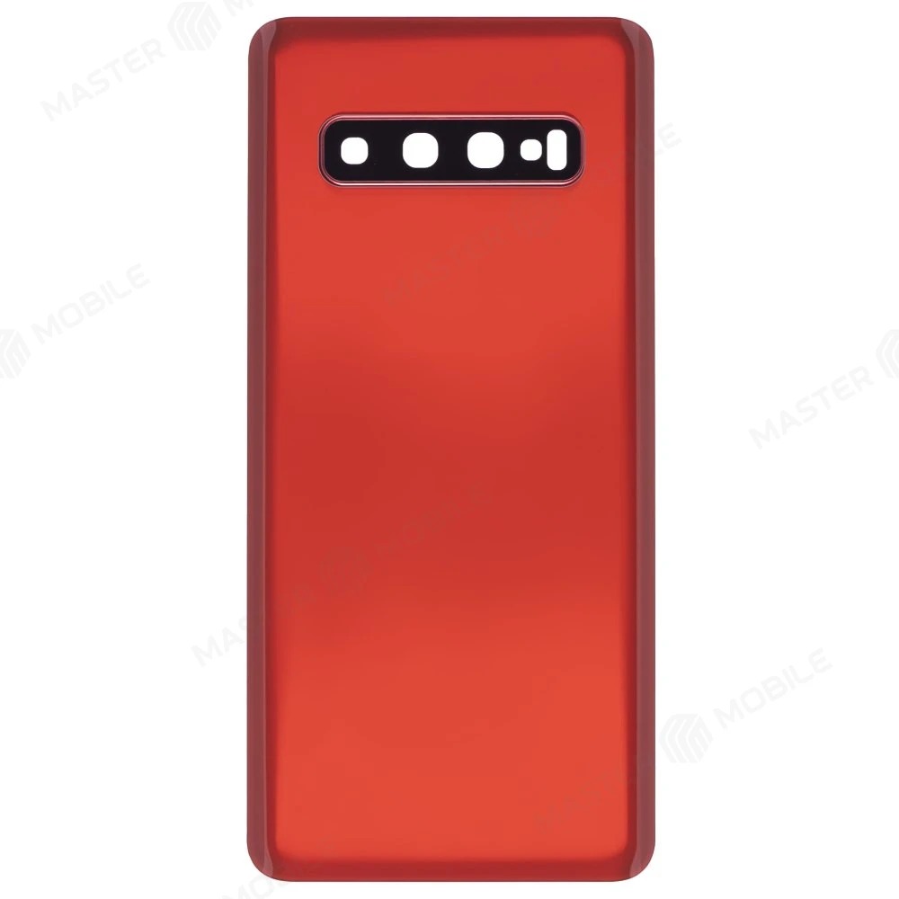 Задняя крышка для Samsung G973 Galaxy S10 (красный) (в сборе со стеклом камеры) фото №1