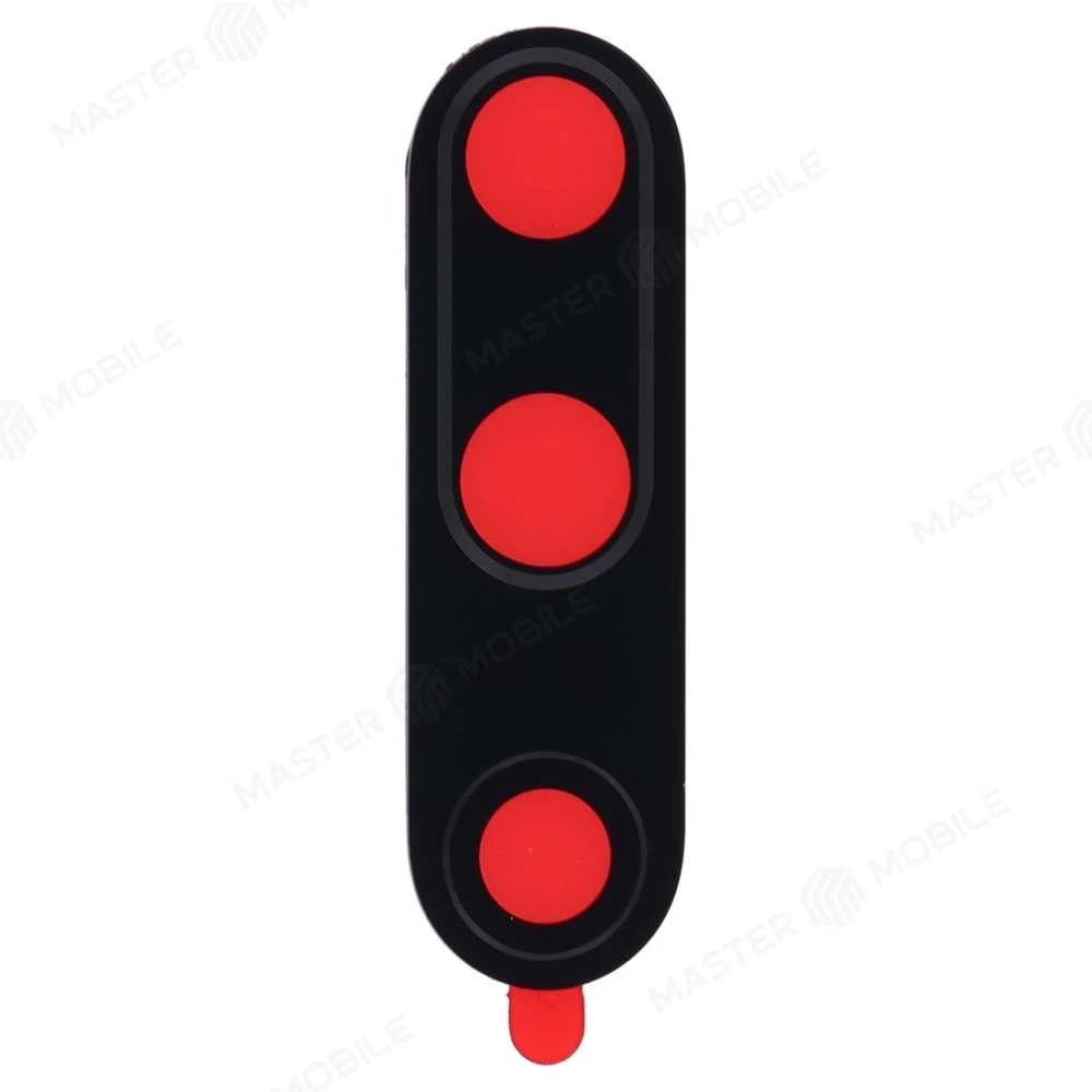 Стекло задней камеры для OnePlus 7 Pro (без рамки) (черный) фото №1