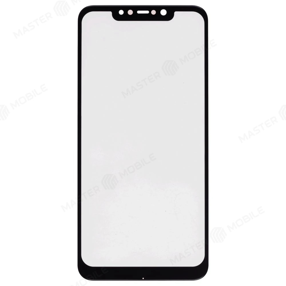 Стекло модуля для Xiaomi Pocophone F1 (M1805E10A) + OCA (черный)  фото №1