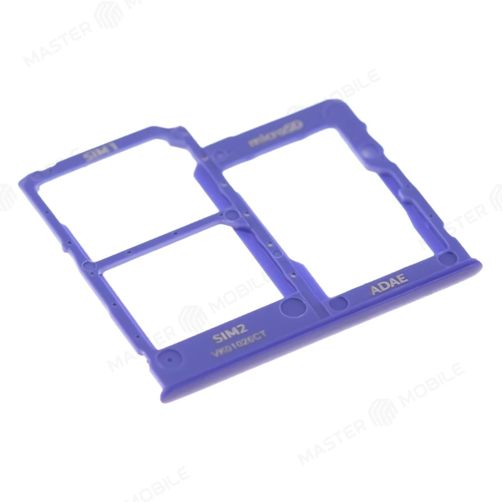 Держатель сим-карты для Samsung A415 Galaxy A41 (синий) фото №3