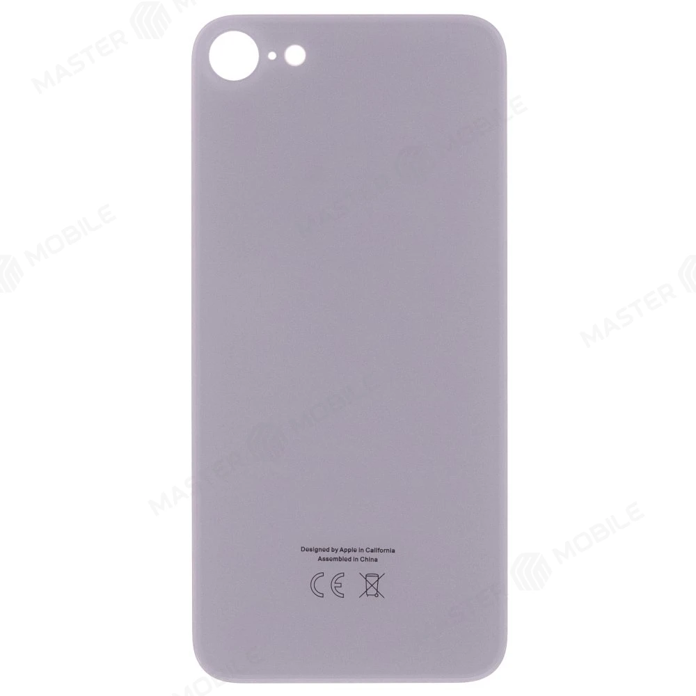 Задняя крышка для Apple iPhone 8 (белый) (с широким отверстием) (Premium) фото №1