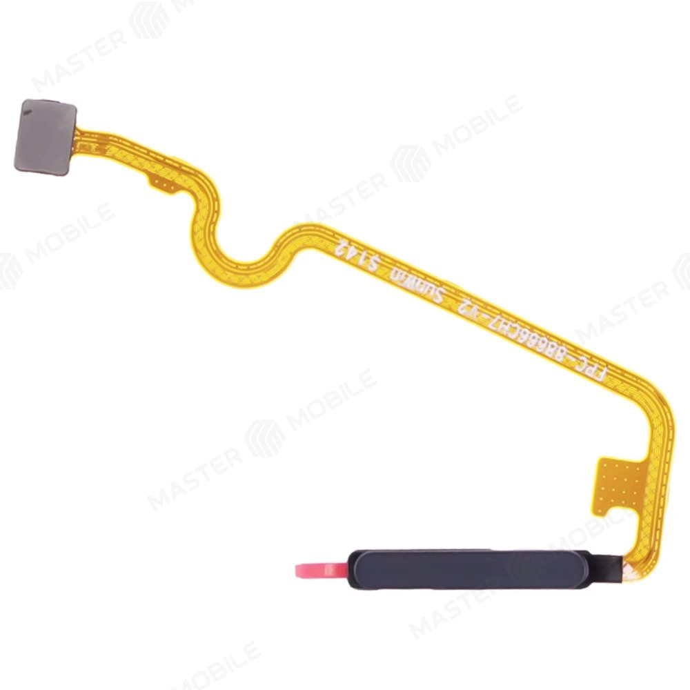 Шлейф для Tecno Pova 3 (LF7N) с комп. + сканер отпечатка пальца (черный)  фото №1