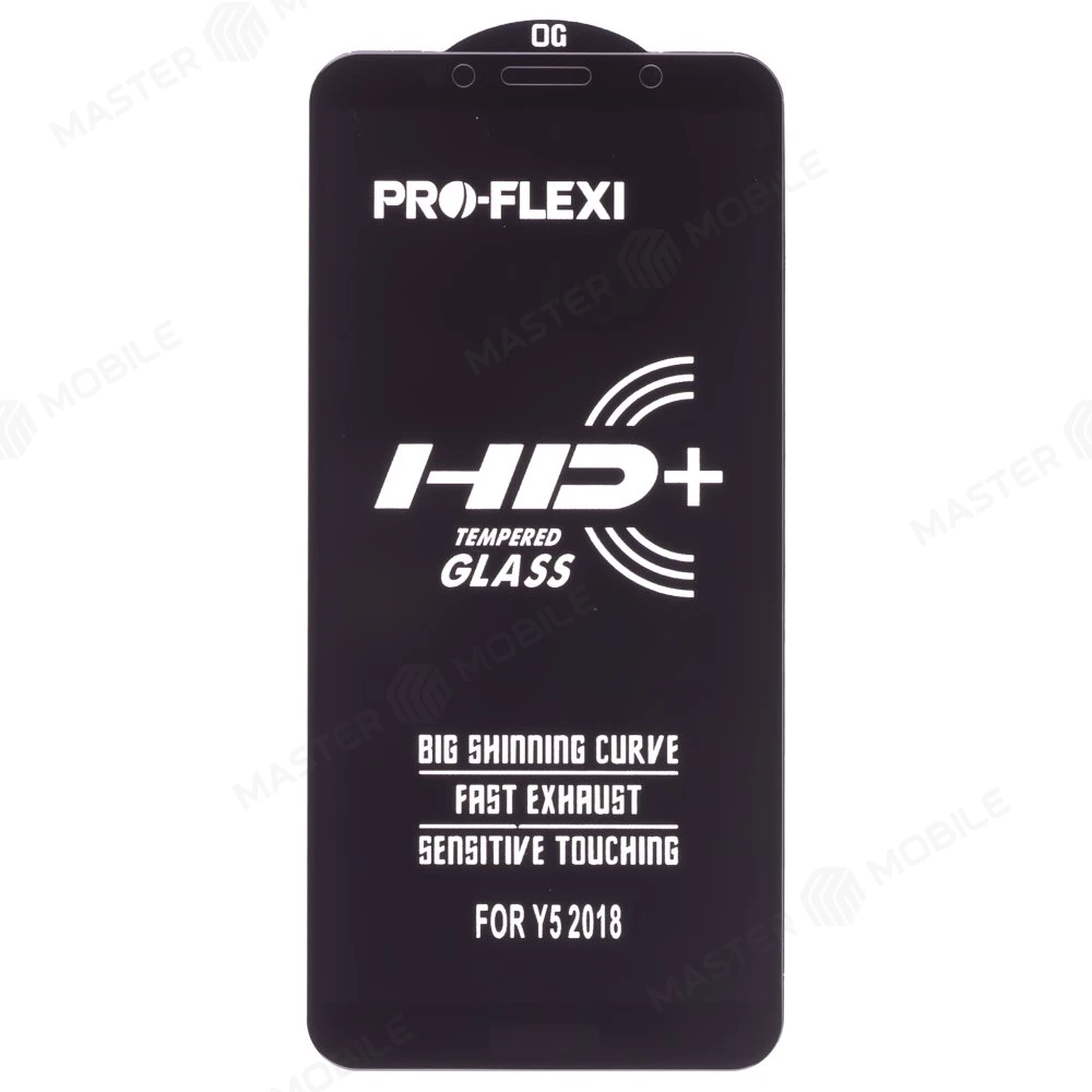 Защитное стекло OG Glass (3 в 1) для Huawei Honor 7A (DUA-L22) / Y5 2018 (DRA-L21) / Y5 Prime 2018 (DRA-LX2) и др. (черный) 