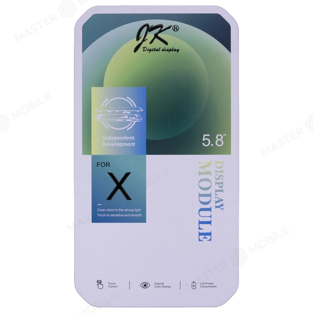 Дисплей для Apple iPhone X + тачскрин (черный) (JK) (In-Cell) фото №5