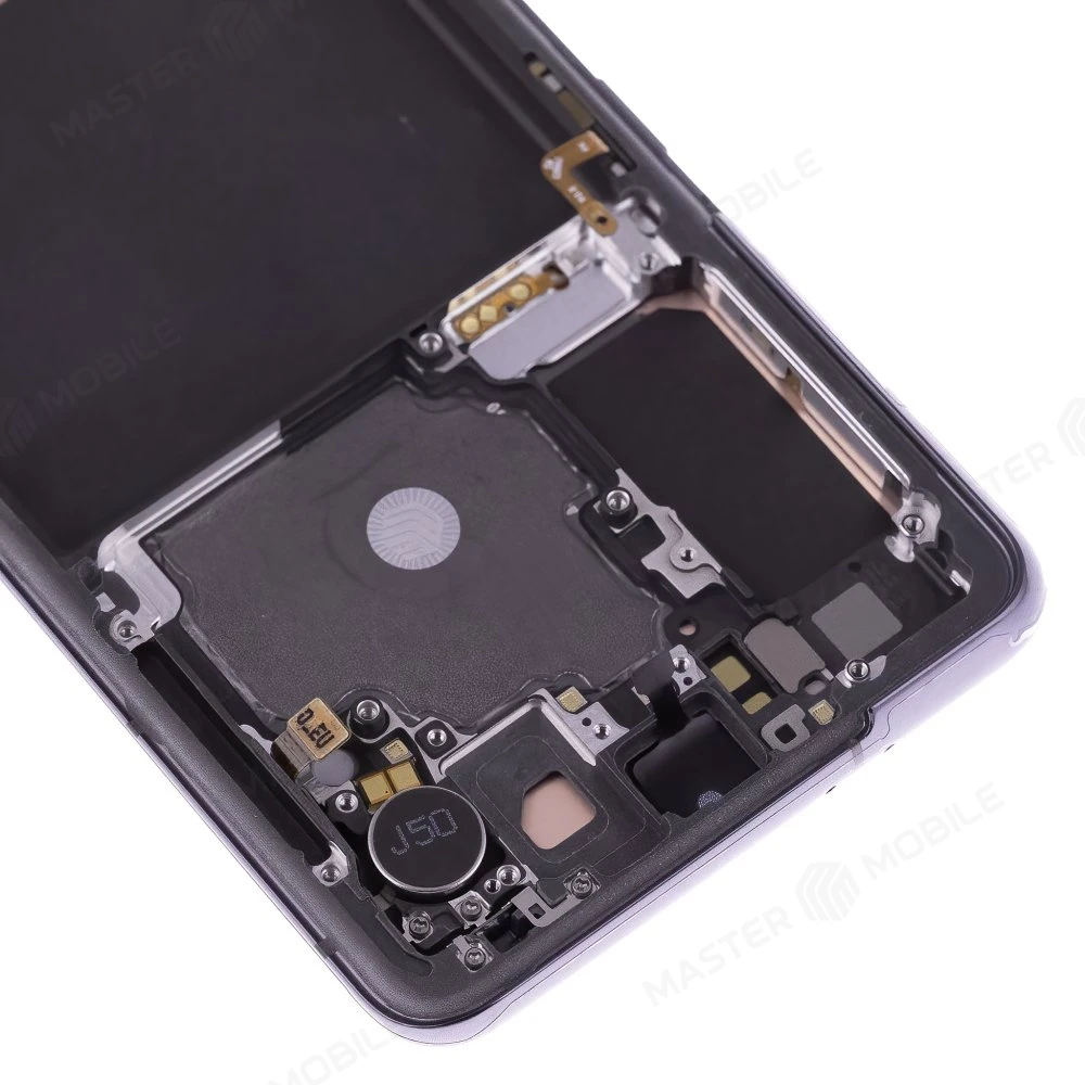 Дисплей для Samsung G991 Galaxy S21 + тачскрин (черный) (в рамке) (ORIG100) (возможен дефект ЛКП) фото №3