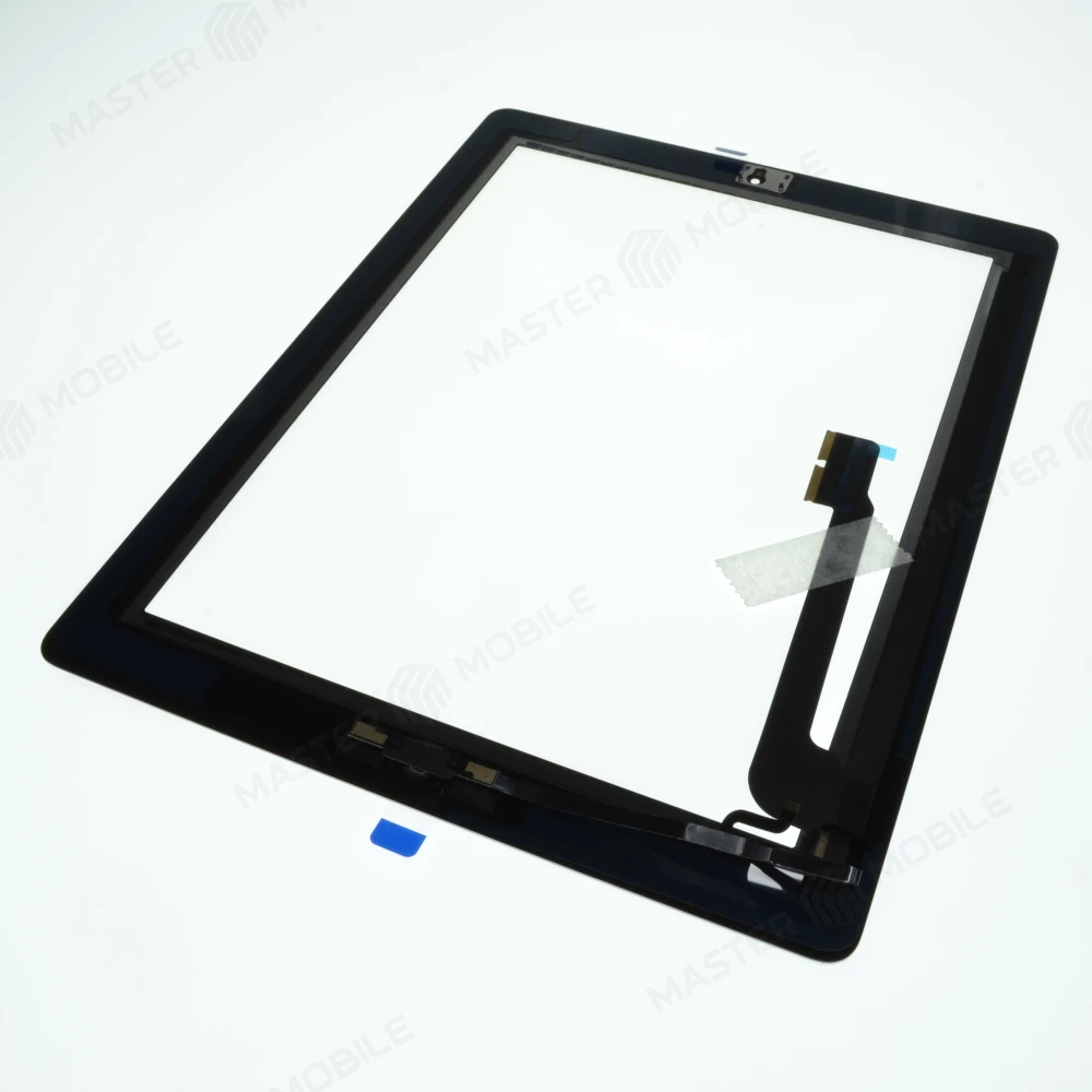 Тачскрин для Apple iPad 3 (A1416/A1430) / iPad 4 (A1458/A1459/A1460) + кнопка Home (черный) (Premium) фото №2
