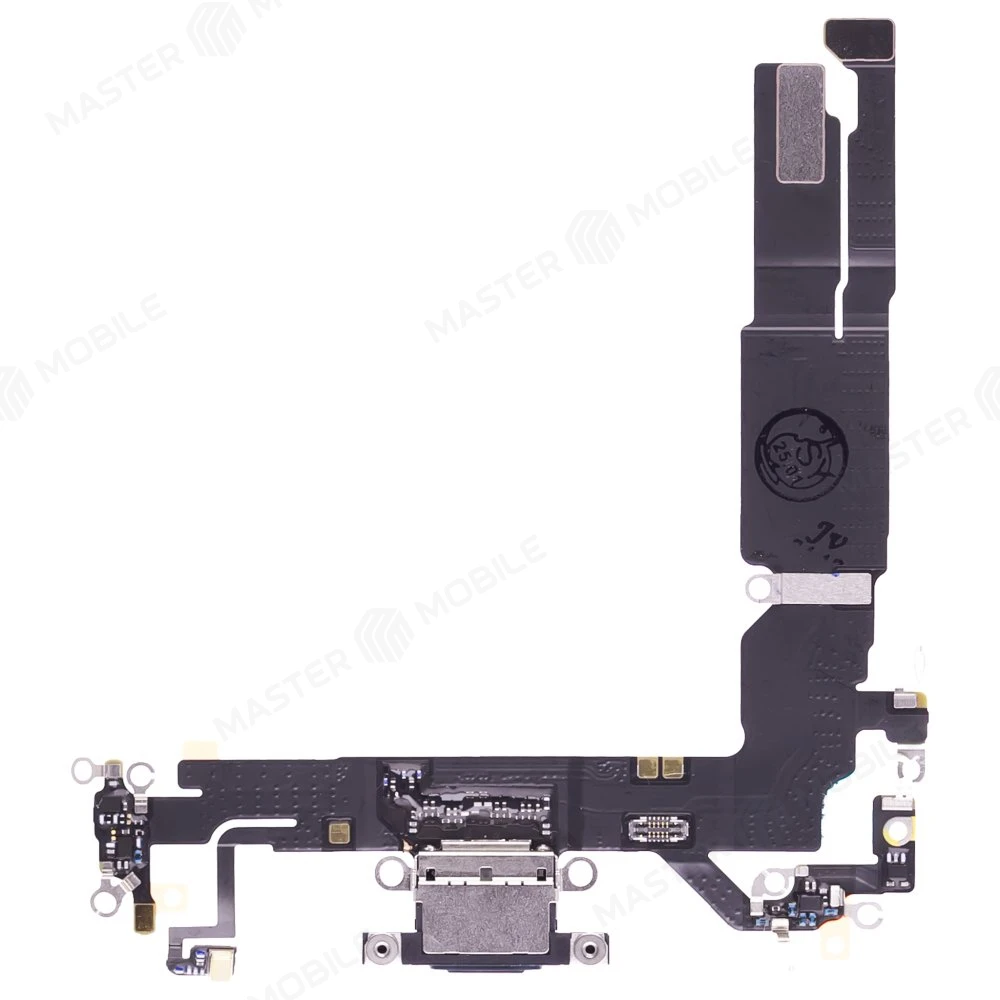 Шлейф для Apple iPhone 16 с комп. + разъем зарядки + микрофон (черный) (ORIG100)  фото №1