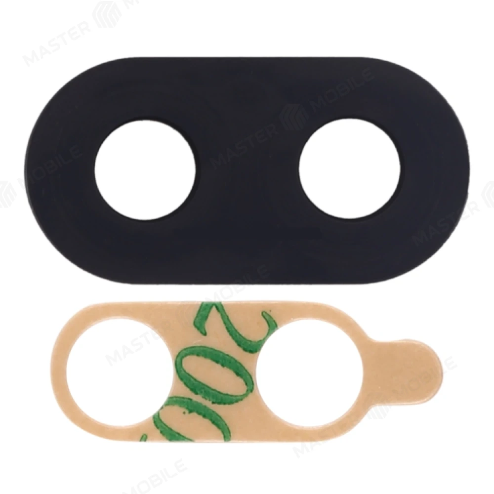 Стекло задней камеры для Xiaomi Pocophone F1 (M1805E10A) (без рамки) (черный) 