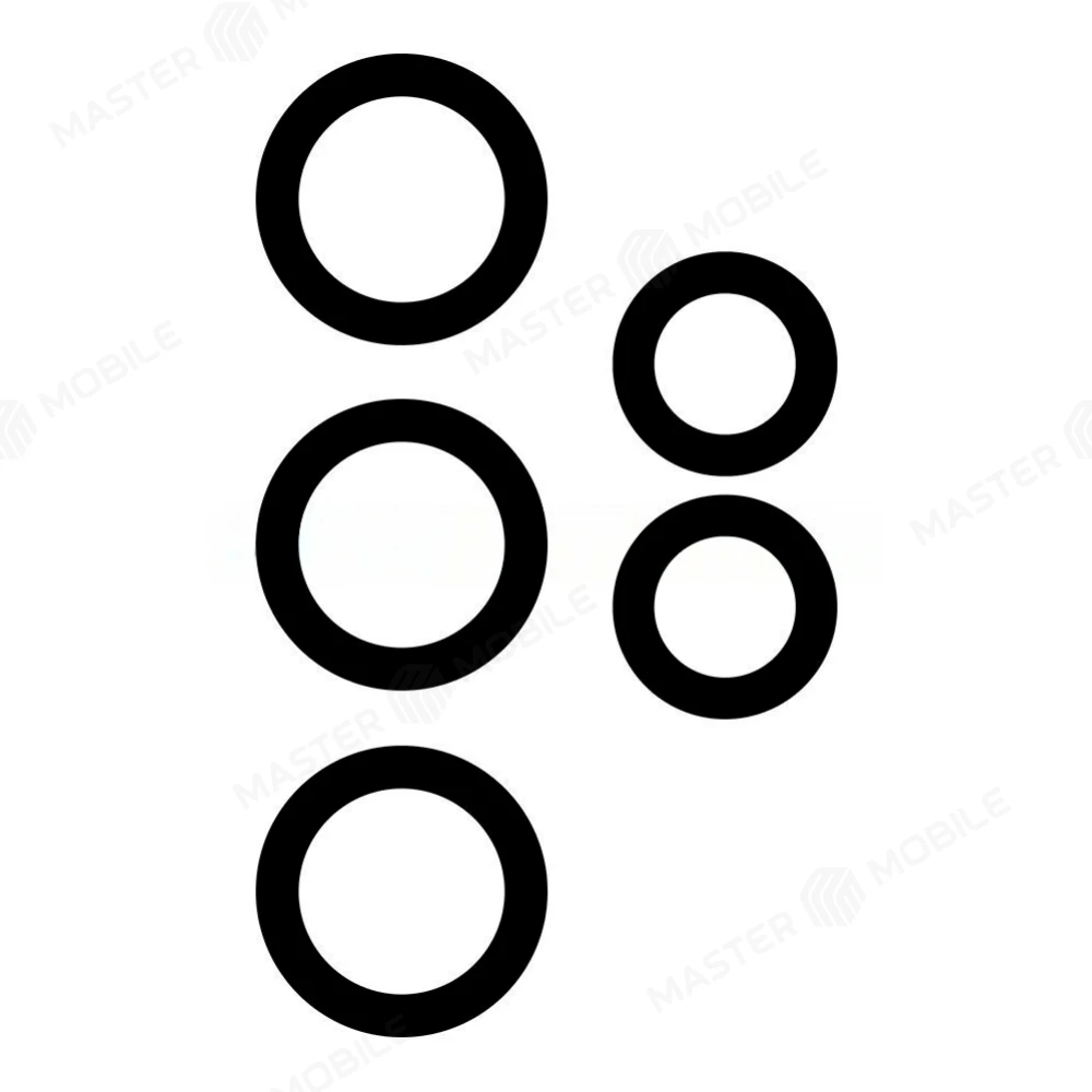 Стекло задней камеры для Samsung A336 Galaxy A33 5G (без рамки) (черный) 