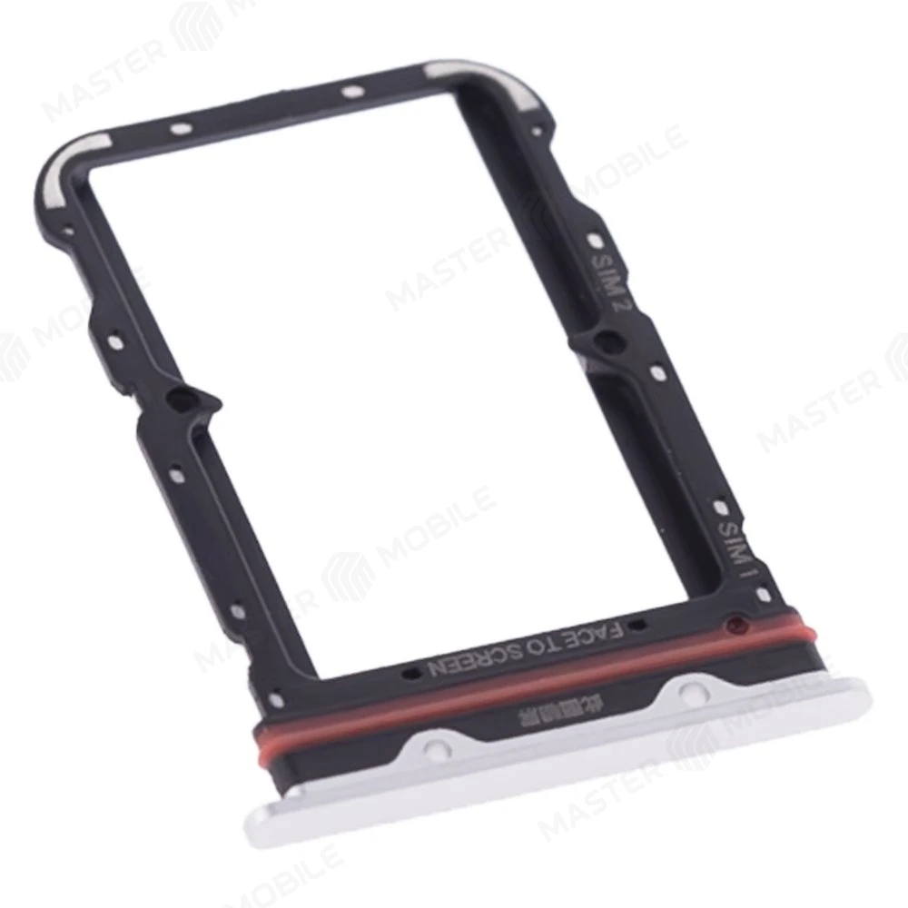 Держатель сим-карты для Xiaomi Mi Note 10 (M1910F4G) / Mi Note 10 Lite (M2002F4LG) / Mi Note 10 Pro (M1910F4S) (серебристый)  фото №3