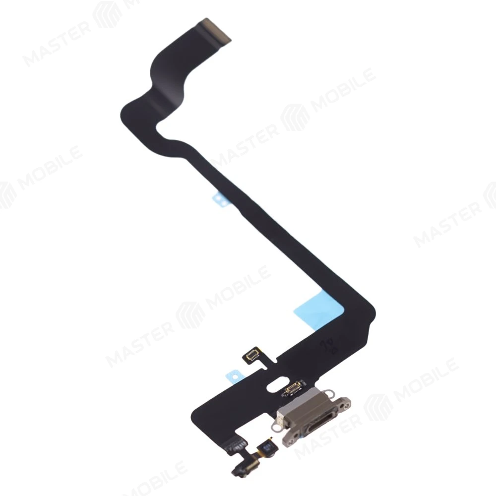 Шлейф для Apple iPhone Xs с комп. + разъем зарядки + микрофон (золотистый) (ORIG100) фото №3