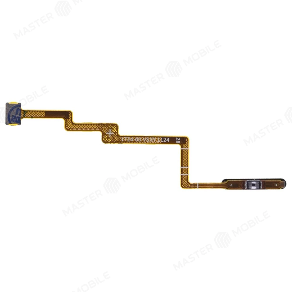 Шлейф для Xiaomi Poco F3 (M2012K11AG) с комп. + сканер отпечатка пальца (кнопка включения) (синий) фото №2