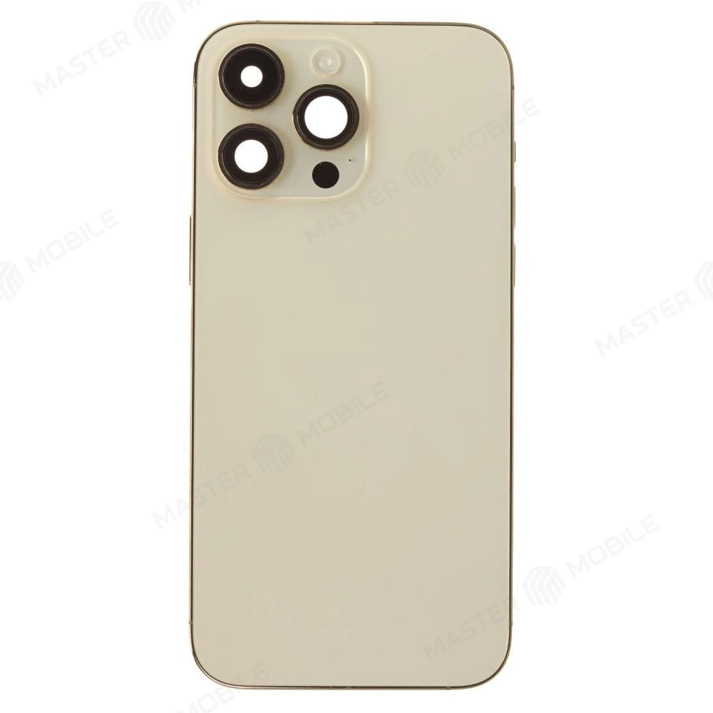 Корпус для Apple iPhone 14 Pro Max (золотистый) (eSIM / US Version) (в сборе) (ORIG100) (Снятый) (возможен дефект ЛКП) фото №1