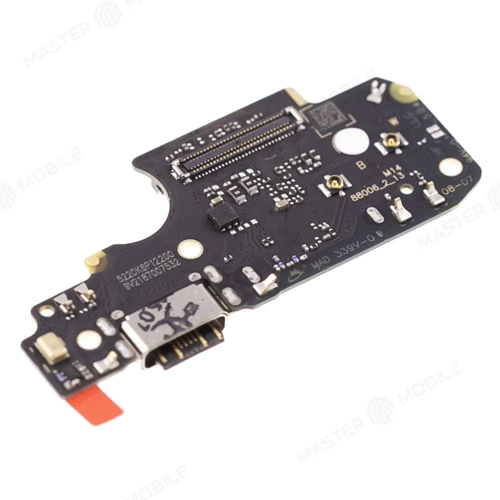 Нижняя плата для Xiaomi Poco X4 Pro 5G (2201116PG) / Redmi Note 11 Pro 4G (2201116TG) и др. с комп. + разъем зарядки + микрофон + разъем SIM (ORIG100) фото №3