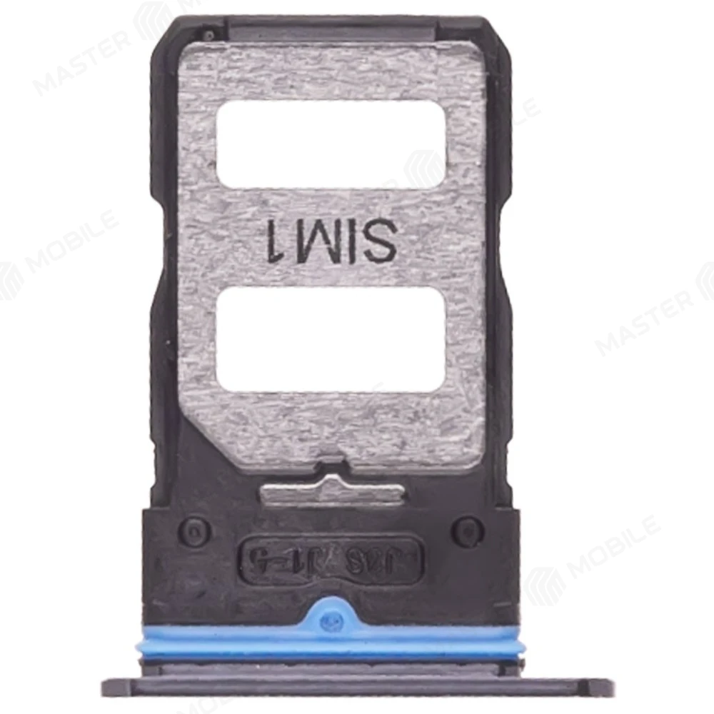 Держатель сим-карты для Xiaomi Mi 10T Pro 5G (M2007J3SG) (черный)  фото №1