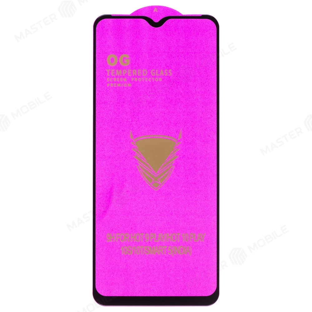 Защитное стекло OG Glass (3 в 1) для Infinix Hot 10 Play (X688B) / Hot 10S (X689D) / Hot 11 Play (черный) фото №1