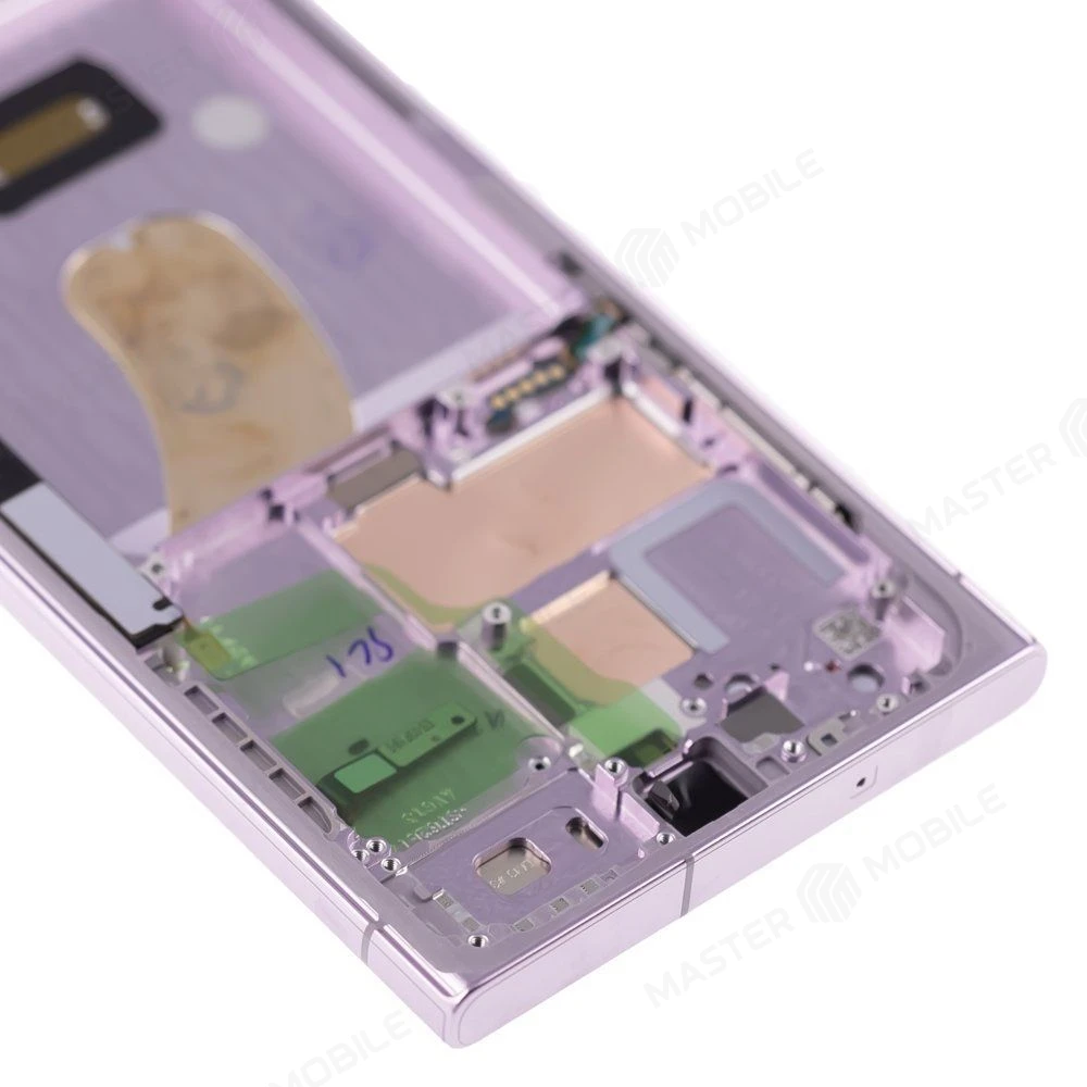 Дисплей для Samsung S918 Galaxy S23 Ultra + тачскрин (розовый) (в рамке) (ORIG100) (SP) фото №3