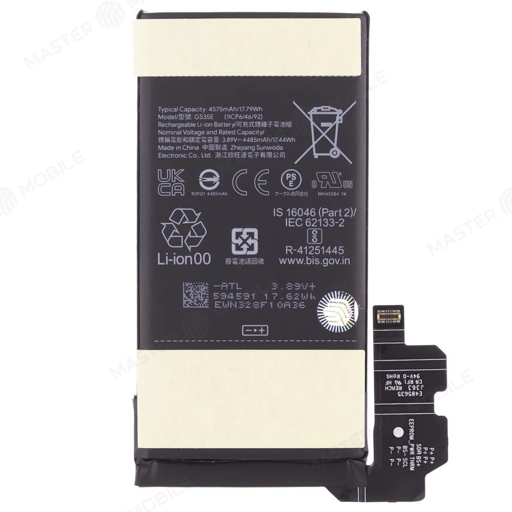 Аккумулятор для Google Pixel 8 (GKWS6/G9BQD/GZPFO/GPJ41) (GS35E) (ORIG100) (SP) фото №1