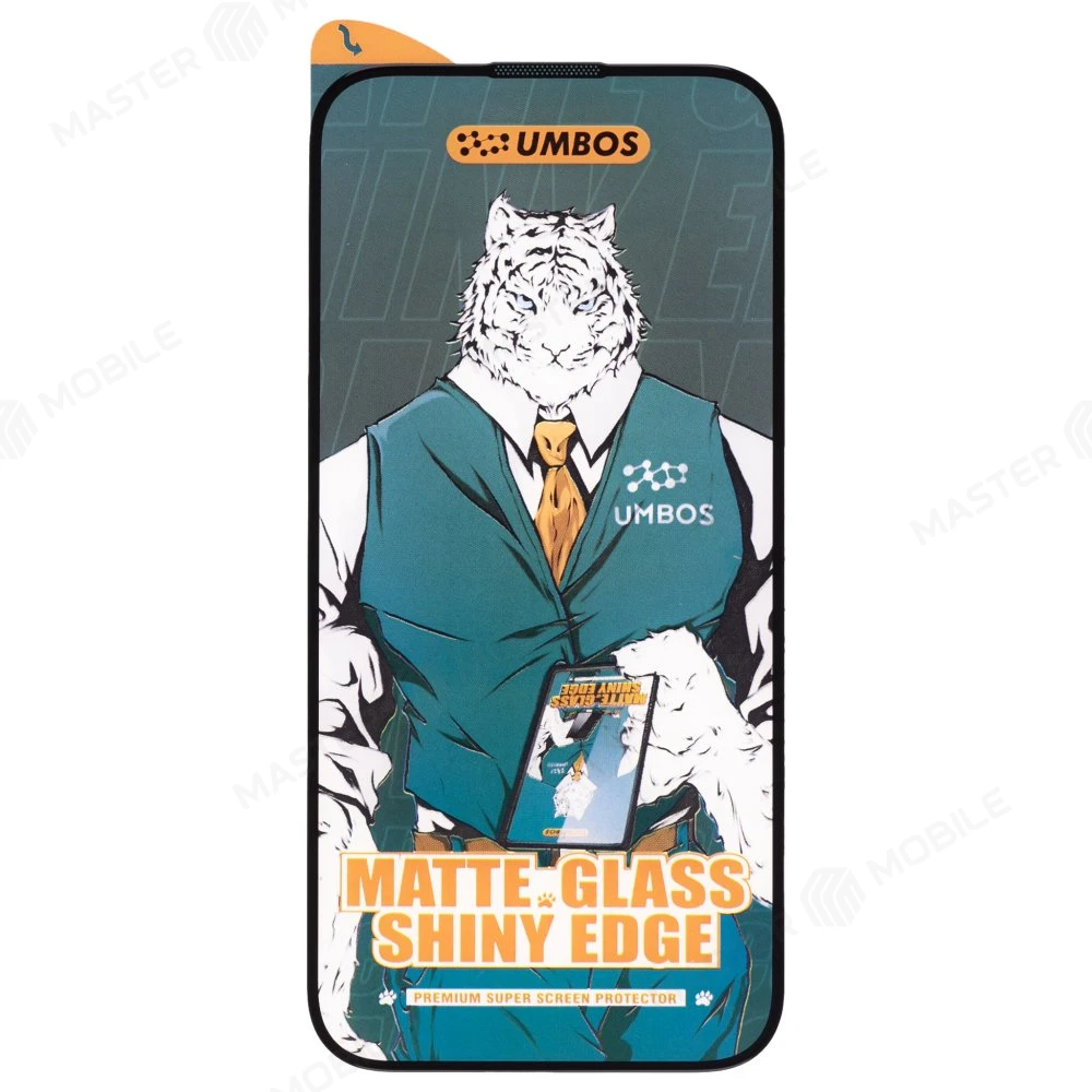 Защитное стекло для Apple iPhone 15 / iPhone 16 (матовый) (черный) фото №1