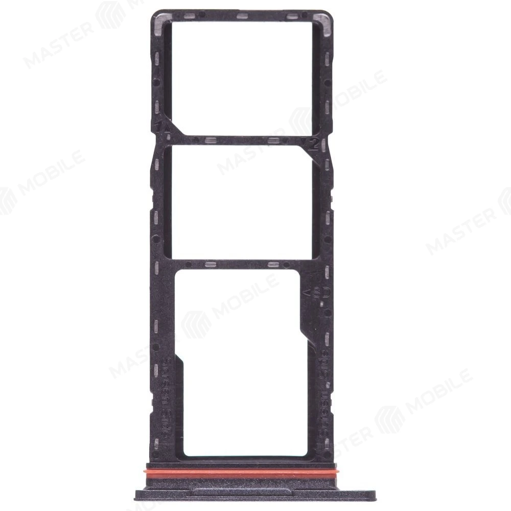 Держатель сим-карты для Tecno Spark 30 4G (KL6) (черный)  фото №1