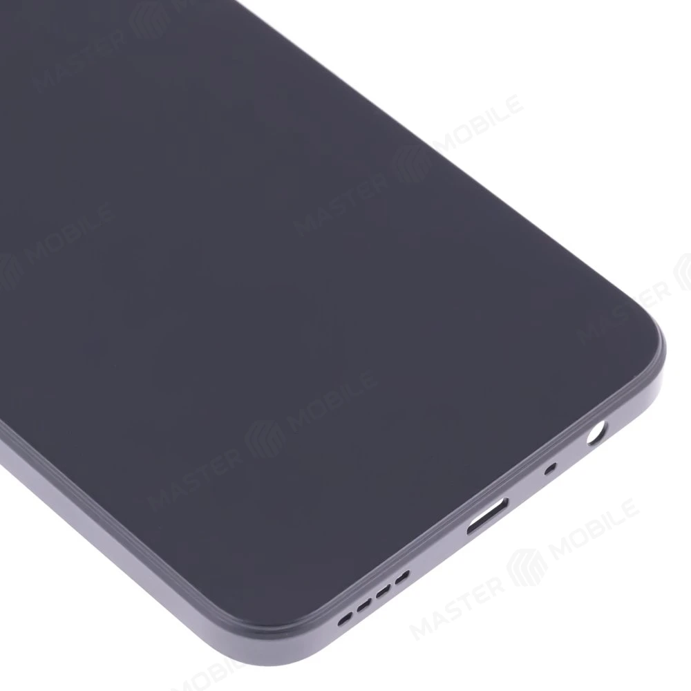 Задняя крышка для Realme C30S (RMX3690) (черный) фото №4