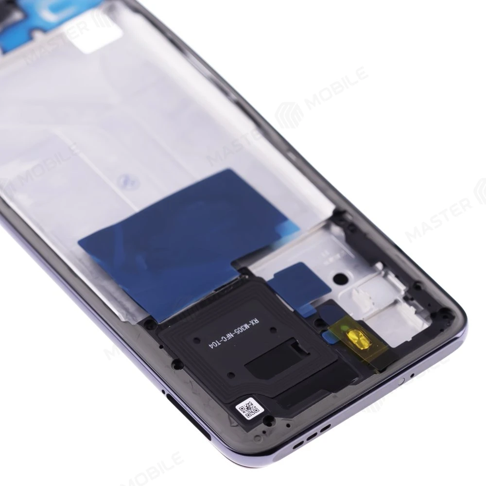 Рамка дисплея для Xiaomi Redmi Note 10 4G (M2101K7AG) / Redmi Note 10S (M2101K7BG) / Poco M5s (2207117BPG) (черный) фото №3