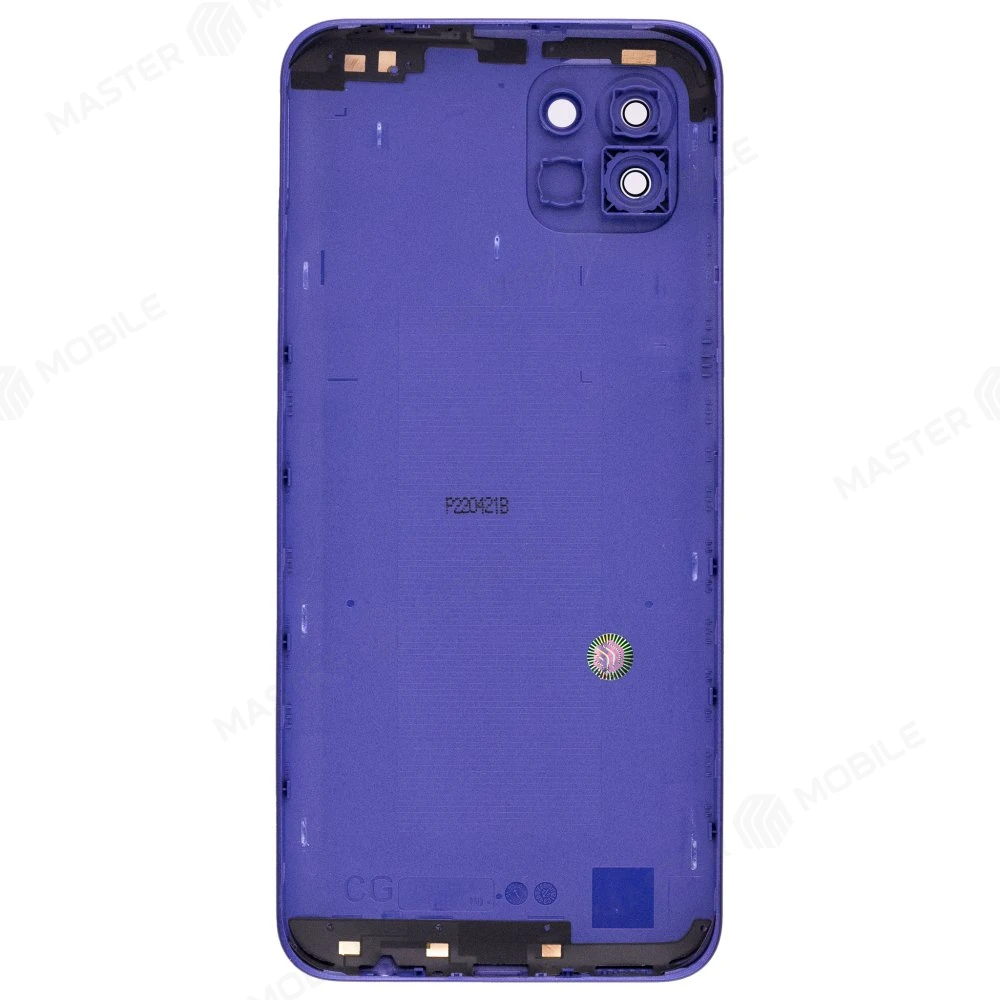 Задняя крышка для Samsung A035 Galaxy A03 (синий) (в сборе со стеклом камеры) фото №2