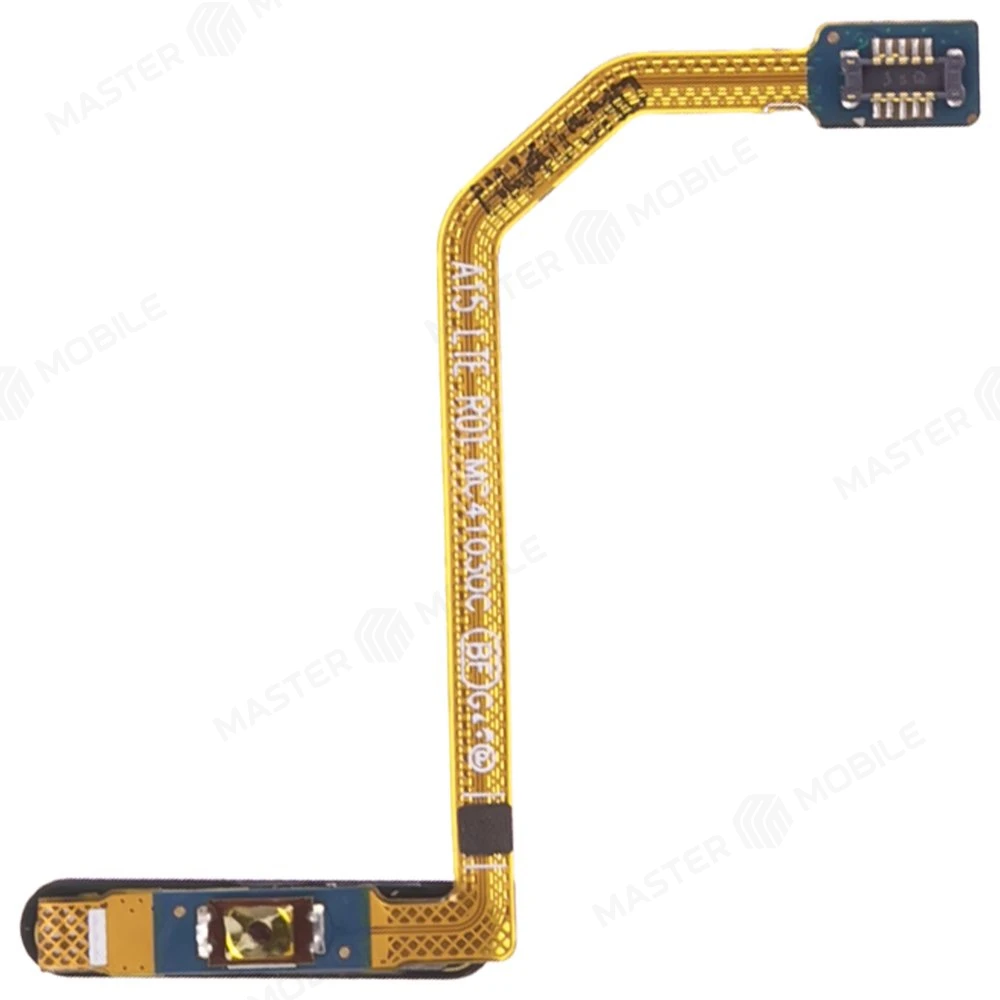 Шлейф для Samsung A155 Galaxy A15 4G с комп. + сканер отпечатка пальца (кнопка включения) (голубой) фото №2