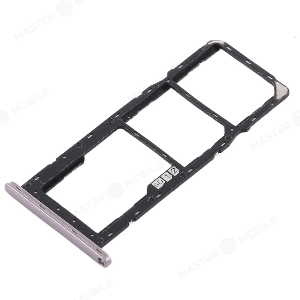 Держатель сим-карты для Asus ZenFone Max Pro M1 (ZB601KL) / ZenFone Max Pro M1 (ZB602KL) (серебристый) фото №2