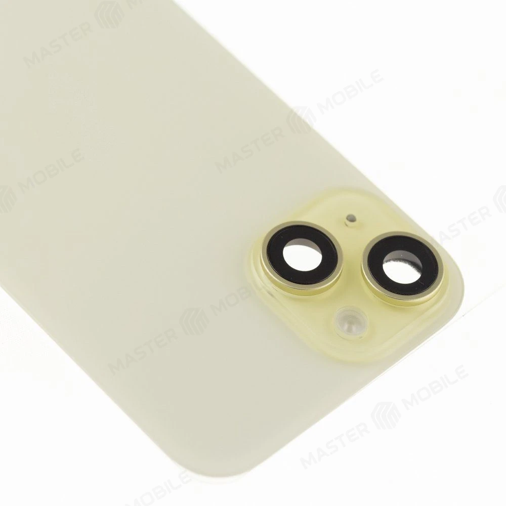 Задняя крышка для Apple iPhone 15 (желтый) (в сборе) (ORIG100) (Снятый) (возможен дефект ЛКП) фото №3