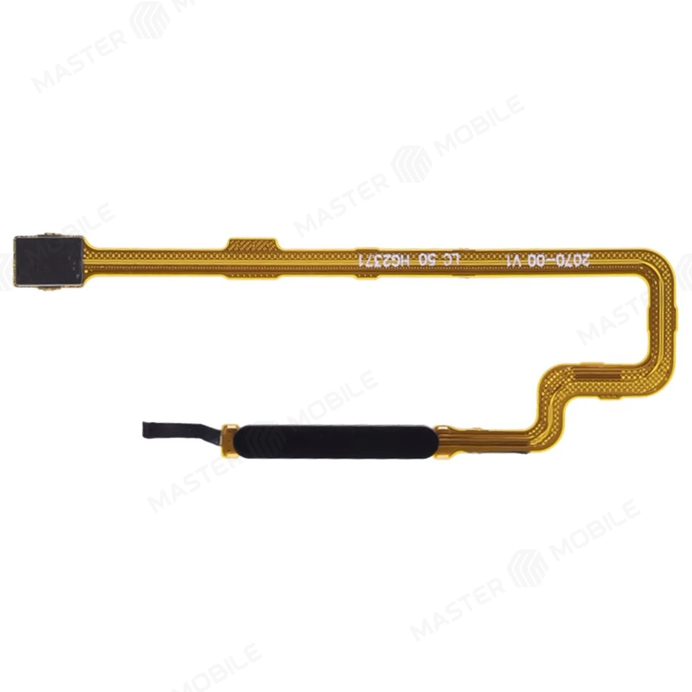 Шлейф для Xiaomi Redmi Note 11E (22041219C) с комп. + сканер отпечатка пальца (черный)  фото №1