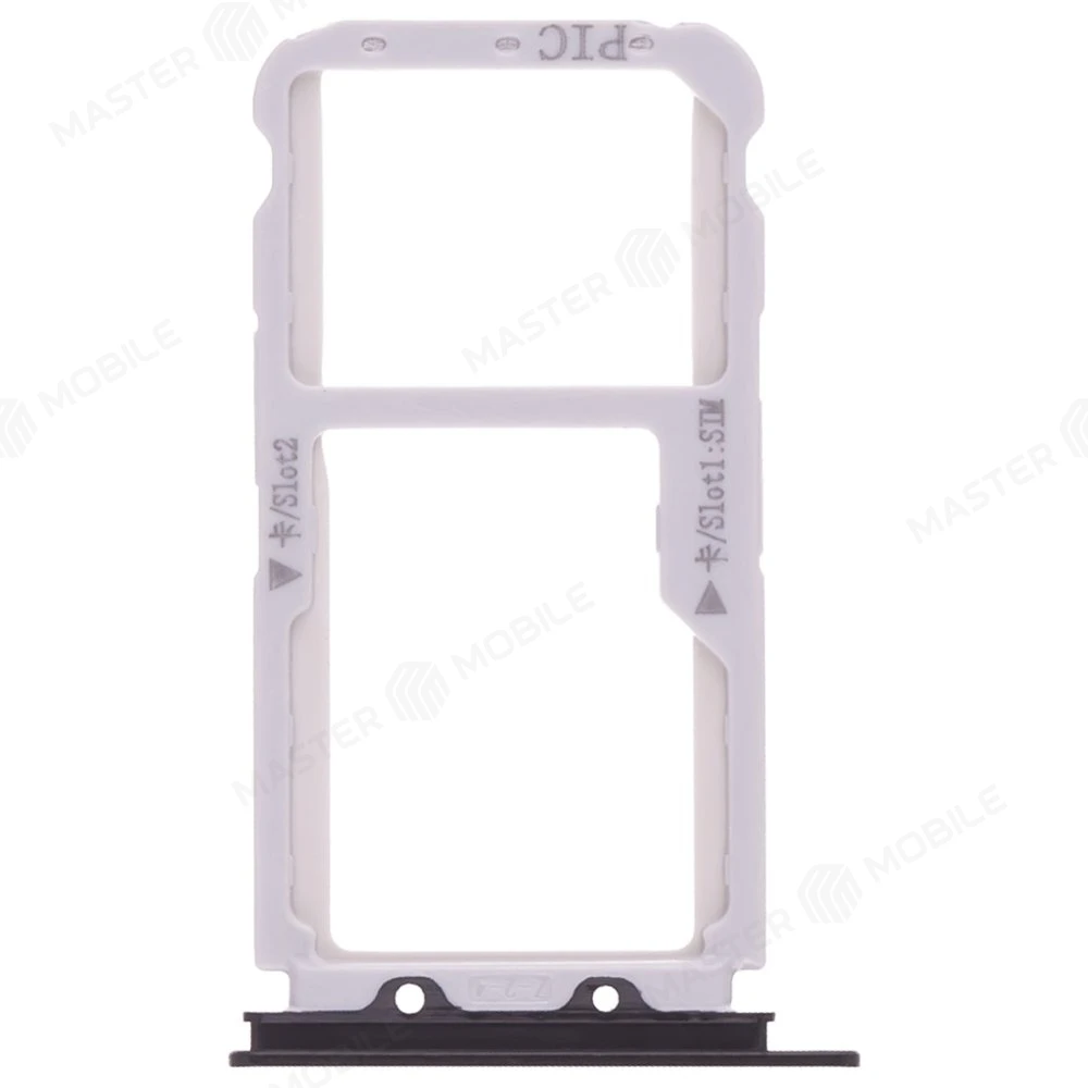 Держатель сим-карты для Huawei Nova 2 Plus (BAC-L21) (черный) фото №1